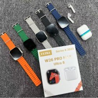 w26promax smart watch huaqiangbei bluetooth headset w26 pro max two in one watch